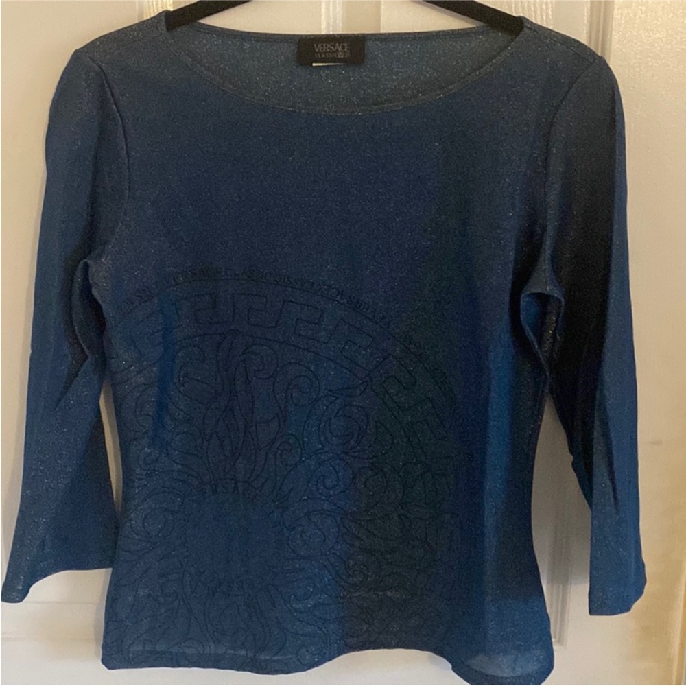 Versace classic sparkle Medusa logo top
